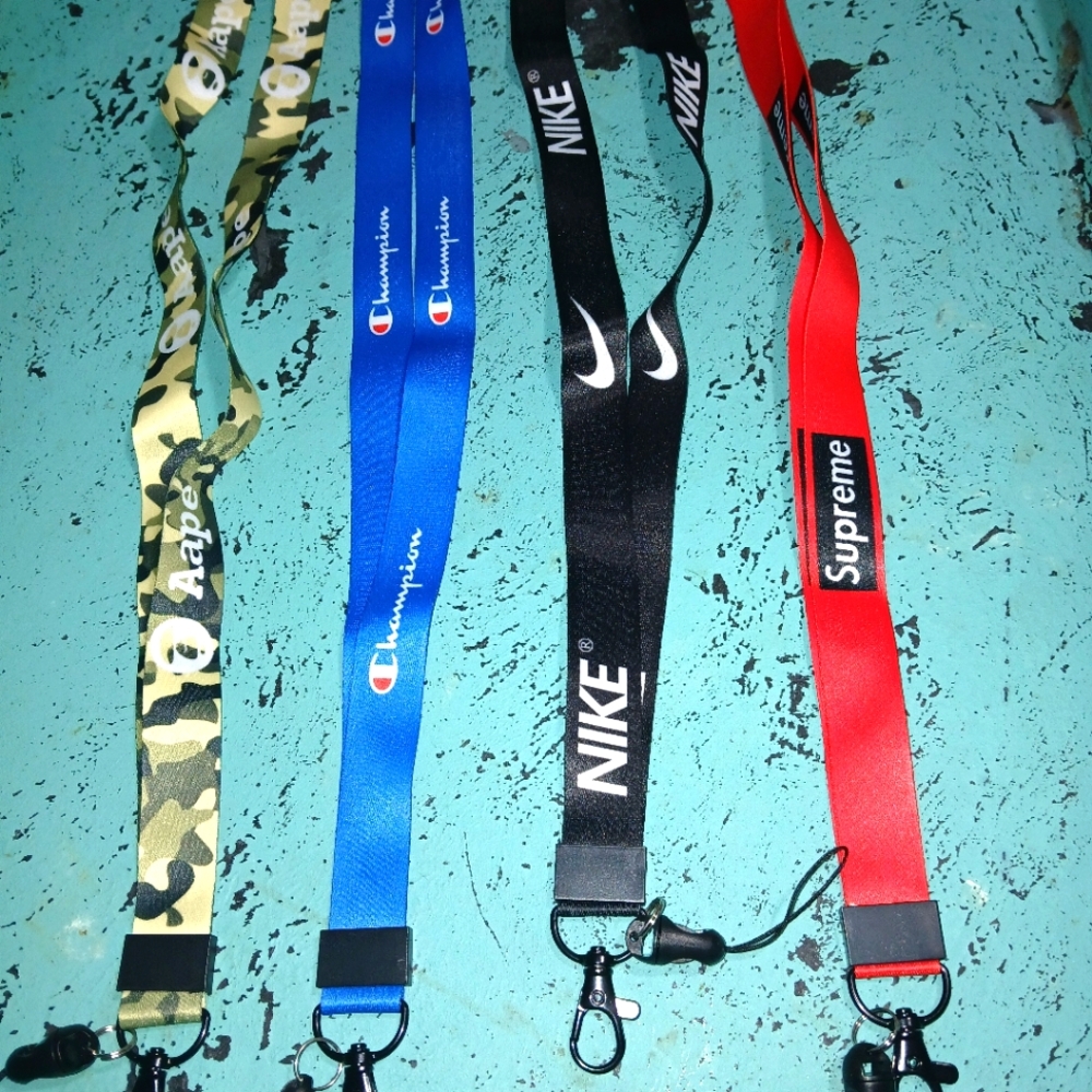Supreme Red Lanyard Key Holder
